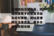 直播网站流量攻击，揭秘网络黑手的恶意手段及应对策略，揭秘直播网站流量攻击，黑手手段与防御攻略
