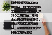 深度解析天津SEO公司网站，助力企业网络营销新篇章，揭秘天津SEO公司网站，引领企业网络营销新里程，揭秘天津SEO公司网站，深度解析助力企业网络营销新里程