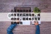 八百块如何创业，一个小生意的实践指南，成功创业，低成本小生意实践指南