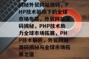 揭秘外贸网站源码，PHP技术驱动下的全球市场布局，外贸网站源码揭秘，PHP技术助力全球市场拓展，PHP技术解析，外贸网站源码揭秘与全球市场拓展之道