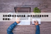 怎样提升自主访问流量（自主访问流量包括哪些渠道）