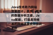 Java技术助力网站流量统计，高效、精准的数据分析之道，Java赋能，打造高效精准的网站流量统计分析系统
