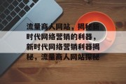 流量商人网站，揭秘新时代网络营销的利器，新时代网络营销利器揭秘，流量商人网站探秘