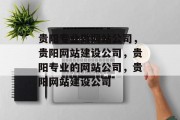 贵阳专业做网站公司，贵阳网站建设公司，贵阳专业的网站公司，贵阳网站建设公司