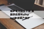 瑞萨电子股价下挫 美国供应商Wolfspeed申请破产保护