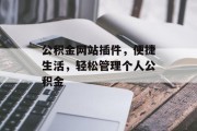 公积金网站插件，便捷生活，轻松管理个人公积金