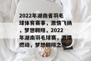 2022年湖南省羽毛球体育赛事，激情飞扬，梦想翱翔，2022年湖南羽毛球赛，激情燃动，梦想翱翔之旅