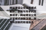 网站建设公司运营模式解析，创新与效率的完美结合，网站建设公司运营模式创新之道，效率与创新的和谐融合