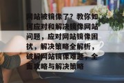网站被镜像了？教你如何应对和解决镜像网站问题，应对网站镜像困扰，解决策略全解析，破解网站镜像难题，全面攻略与解决策略