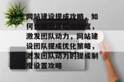 网站建设提成攻略，如何合理设置提成制度，激发团队动力，网站建设团队提成优化策略，激发团队动力的提成制度设置攻略