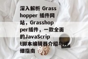 深入解析 Grasshopper 插件网站，Grasshopper插件，一款全面的JavaScript脚本编辑器介绍与详细指南