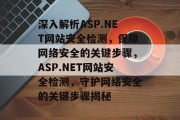 深入解析ASP.NET网站安全检测，保障网络安全的关键步骤，ASP.NET网站安全检测，守护网络安全的关键步骤揭秘