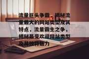 流量巨头争霸，揭秘流量最大的网站类型及其特点，流量霸主之争，揭秘最受欢迎网站类型及其独特魅力