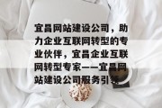宜昌网站建设公司，助力企业互联网转型的专业伙伴，宜昌企业互联网转型专家——宜昌网站建设公司服务引领