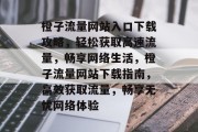 橙子流量网站入口下载攻略，轻松获取高速流量，畅享网络生活，橙子流量网站下载指南，高效获取流量，畅享无忧网络体验