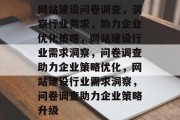 网站建设问卷调查，洞察行业需求，助力企业优化策略，网站建设行业需求洞察，问卷调查助力企业策略优化，网站建设行业需求洞察，问卷调查助力企业策略升级
