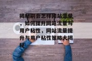 揭秘刷会怎样网站流量，如何提升网站流量与用户粘性，网站流量提升与用户粘性策略大揭秘