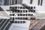 揭秘哪个网站找流量卡，全网最全流量卡购买攻略，全网独家揭秘，流量卡购买攻略，轻松找到最佳选择！