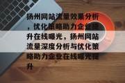 扬州网站流量效果分析，优化策略助力企业提升在线曝光，扬州网站流量深度分析与优化策略助力企业在线曝光提升