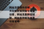 网站流量提升攻略，全方位解析如何吸引海量访客，网站流量翻倍秘籍，揭秘高效吸引海量访客策略