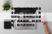 常州网站流量推广费用全解析，合理预算，高效转化，常州网站流量推广成本解析，精准预算，助力高效转化