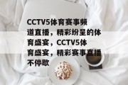 CCTV5体育赛事频道直播，精彩纷呈的体育盛宴，CCTV5体育盛宴，精彩赛事直播不停歇