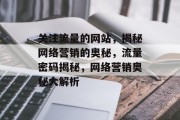 关注流量的网站，揭秘网络营销的奥秘，流量密码揭秘，网络营销奥秘大解析