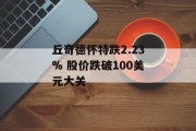 丘奇德怀特跌2.23% 股价跌破100美元大关