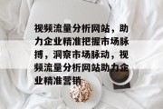 视频流量分析网站，助力企业精准把握市场脉搏，洞察市场脉动，视频流量分析网站助力企业精准营销