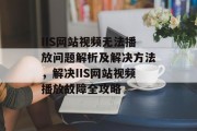 IIS网站视频无法播放问题解析及解决方法，解决IIS网站视频播放故障全攻略