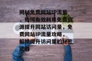 揭秘免费网站IP流量，如何有效利用免费资源提升网站访问量，免费网站IP流量攻略，解锁提升访问量的秘密武器