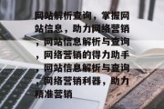 网站解析查询，掌握网站信息，助力网络营销，网站信息解析与查询，网络营销的得力助手，网站信息解析与查询，网络营销利器，助力精准营销