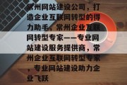 常州网站建设公司，打造企业互联网转型的得力助手，常州企业互联网转型专家——专业网站建设服务提供商，常州企业互联网转型专家，专业网站建设助力企业飞跃
