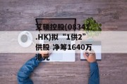 艾硕控股(08341.HK)拟“1供2”供股 净筹1640万港元