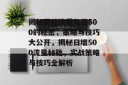 揭秘网站流量每日500的秘密，策略与技巧大公开，揭秘日增500流量秘籍，实战策略与技巧全解析