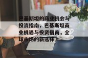 巴基斯坦的商业机会与投资指南，巴基斯坦商业机遇与投资指南，全球市场的新选择