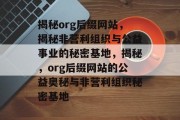 揭秘org后缀网站，揭秘非营利组织与公益事业的秘密基地，揭秘，org后缀网站的公益奥秘与非营利组织秘密基地