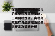 深入解析三明网站优化的重要性及实施策略，三明网站优化，实现高效推广与品牌建设的关键要素及策略分析