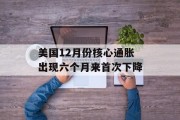 美国12月份核心通胀出现六个月来首次下降