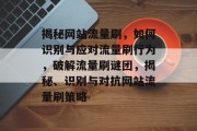 揭秘网站流量刷，如何识别与应对流量刷行为，破解流量刷谜团，揭秘、识别与对抗网站流量刷策略