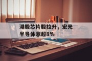 港股芯片股拉升，宏光半导体涨超8%