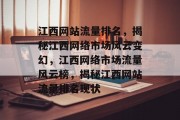 江西网站流量排名，揭秘江西网络市场风云变幻，江西网络市场流量风云榜，揭秘江西网站流量排名现状