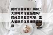 网站流量骤减？揭秘五大策略助你重振雄风！网站流量复苏攻略，五大策略助你重振流量雄风