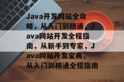 Java开发网站全攻略，从入门到精通，Java网站开发全程指南，从新手到专家，Java网站开发宝典，从入门到精通全程指南
