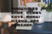 揭秘网站20G流量背后的秘密，优化策略与实战分享，揭秘网站20G流量秘诀，深度优化策略实战解析