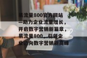 易流量800官方网站—助力企业流量增长，开启数字营销新篇章，易流量800，引领企业迈向数字营销新高峰