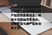 小说网站流量激增背后的秘密，内容创新与用户粘性的完美结合，揭秘小说网站流量飙升，创新内容与用户粘性双赢之道