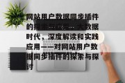 网站用户数据同步插件的探索与应用，大数据时代，深度解读和实践应用——对网站用户数据同步插件的探索与探讨