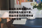 网站无法用流量访问，原因排查与解决方案，网站流量访问故障排查与修复指南