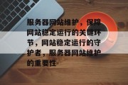 服务器网站维护，保障网站稳定运行的关键环节，网站稳定运行的守护者，服务器网站维护的重要性